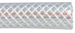 HydroMaxx 5/8" ID X 7/8" OD Braided Reinforced PVC Vinyl Tubing - 100 Ft Roll