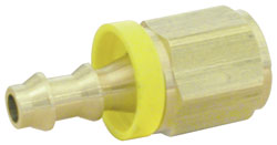 2PC -6 AN Black 45-Degree Push-On Socketless Hose Barb Fittings – Aluminum, 3/8 Inch