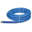 Picture of UberFlex™ High Pressure Wash Down Hose, 3/8" x 25' Swivel Ends with bend restrictions as noted, Blue, 4000 PSI