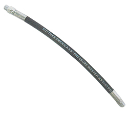 Gator 1/2" X 2' Jumper Hose – 300 PSI, Black Fiber Reinforced, Male Thread