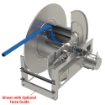 Picture of Hose Reel For Corrosive Chemicals, 300' of 1/2" Capacity, Painted Steel Construction, Hand Rewind