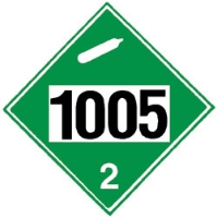 Picture of No. 1005 Anhydrous Ammonia DOT Placard, 11" x 11"
