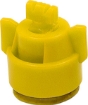 Picture of Turbo TwinJet Nozzle Assembly with Cap, Tip and EPDM Gasket, Twin Flat Spray Tip, Polymer, 110°, .02 Orifice, Yellow