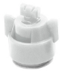 Picture of Turbo TwinJet Nozzle Assembly with Cap, Tip and EPDM Gasket, Twin Flat Spray Tip, Polymer, 110°, .08 Orifice, White