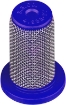 Picture of Nozzle Check Valve Strainer, Gentian Blue Polypropylene Body, 50 Mesh Stainless Screen, 5 PSI Spring