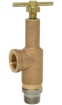 Picture of Pressure Relief Valve, Piston Style, Brass, 700 - 1200 PSI, 3/4" MPT Inlet, 3/4" FPT Outlet