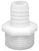 Picture of Pipe to Hose Barb Fitting: 1/4" MPT, 1/4" Barb, Nylon