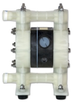 Picture of Air Operated Diaphragm Pump, 1/2" FPT Ports, Polypropylene Body, Teflon Diaphragm, 13.5 GPM @ 12 CFM Air