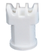 Picture of Air Induction Turbo TwinJet Spray Tip Nozzle, Polymer, 110°, .08 Orifice, White