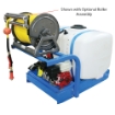 Picture of Space Saver Skid Sprayer, 100 Gallon with AR403 Diaphragm Pump, 5.5 HP AR Engine, 10 GPM, 580 PSI, 12 Volt Electric Hose Reel