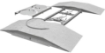 Picture of Undercarriage Cleaner Ramp, 1 Pan, 2 Rotos Assemblies, Stainless Steel, Rated Up to 40 GPM and 1000 PSI. Maximum Temperature is 250° F. Specify Flow and Pressure Required