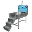 Picture of Dog Washing System / Pet Wash with Stairs, Back Room Equipment Panel