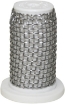 Picture of Nozzle Check Valve Strainer, White Polypropylene Body, 24 Mesh Stainless Screen, 5 PSI Spring