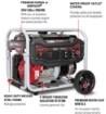 Picture of Portable Generator, Commercial Series, 4,500 Start Watts, 3,600 Run Watts, Simpson CRX Engine, Recoil Start, 120 Volts