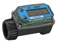 Picture of Electronic Digital Chemical Flow Meter, Nylon Construction, 3.0 to 50 GPM, 1" Fluid Passage, 1" FPT Ports, 150 Max PSI