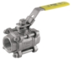 Picture of Ball Valves, 3-Piece, CF8M Stainless Steel Body, UL Listed, 1000WOG (PSI) Rated, 1" FPT Ports, Full Port, Handle, RPTFE Packing, UL Listed YQAR NH3 Shut Off Certified