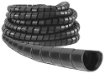 Picture of Hose Guard, Sprial 100 Ft Box, .875IN ID. For Hoses from .860 to 1.37IN OD, Black Polyethylene