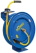 Picture of Spring Rewind Reel, 3/8' x 50', Yellow Oilshield Air Hose, 300 PSI, 180° F, Single Arm