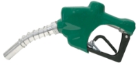 Picture of Fuel Nozzle, Diesel, 1" FPT Inlet, Green, No Splash Guard, Spout 1-3/8", Maximum 75 GPM, Non-UL