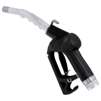 Picture of Fuel Nozzle, Gas/Diesel, 3/4IN Inlet/Spout, Automatic, 16 Gpm, UL Listed, Black, Swivel Not Included
