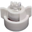 Picture of Turbo TwinJet Nozzle Assembly with Cap, Tip and EPDM Gasket, Twin Flat Spray Tip, Polymer, 110°, .08 Orifice, White