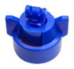 Picture of Turbo TwinJet Nozzle Assembly with Cap, Tip and EPDM Gasket, Twin Flat Spray Tip, Polymer, 110°, .03 Orifice, Blue