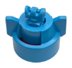 Picture of Turbo TwinJet Nozzle Assembly with Cap, Tip and EPDM Gasket, Twin Flat Spray Tip, Polymer, 110°, .10 Orifice, Light Blue