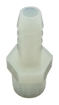 Picture of Pipe to Hose Barb Fitting: 1/4" MPT, 1/4" Barb, Nylon