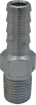 Picture of Orifice Hose Connector, Steel, with .160" Orifice, 1/4" MPT Thread, Hose Size 3/8" I.D.