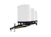 triple cone bottom tank tender trailer