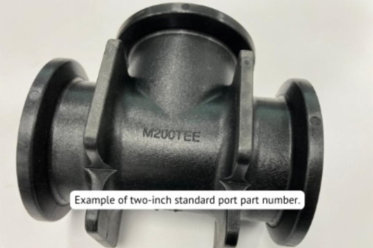 Two inch standard port part number.