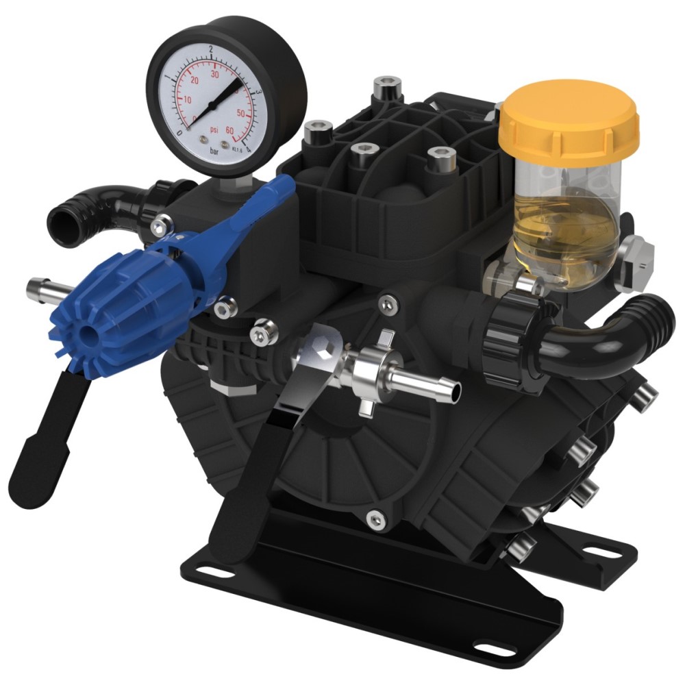 Hypro Pentair Diaphragm Pump, Medium Pressure, Aluminum Body, with