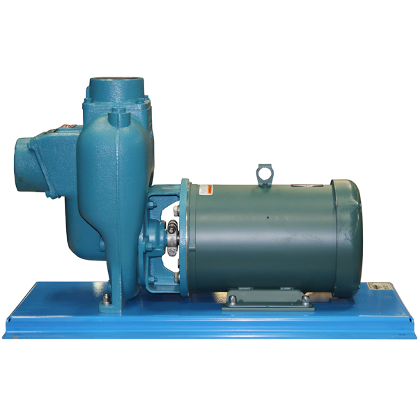 Picture of Self Priming Centrifugal Pump/Motor Unit, Cast Iron Flomax 15 MP Pump, 3" Ports, 7.5 HP, 3 PH, 1.0 Max. Spec. Grav., 230/460 Volts, 300 Max GPM, 5.75" Impeller Dia.