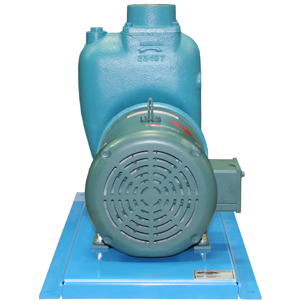 Picture of Self Priming Centrifugal Pump/Motor Unit, Cast Iron Flomax 15 MP Pump, 3" Ports, 7.5 HP, 3 PH, 1.0 Max. Spec. Grav., 230/460 Volts, 300 Max GPM, 5.75" Impeller Dia.