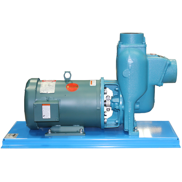 Picture of Self Priming Centrifugal Pump/Motor Unit, Cast Iron Flomax 15 MP Pump, 3" Ports, 7.5 HP, 3 PH, 1.0 Max. Spec. Grav., 230/460 Volts, 300 Max GPM, 5.75" Impeller Dia.