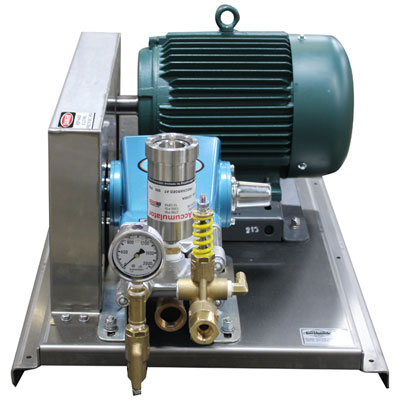 Picture of CAT Piston Pump / Motor Unit: 10 GPM, 1000 PSI, 7-1/2 HP, *Standard with Poly Tank and Stainless Steel Frame