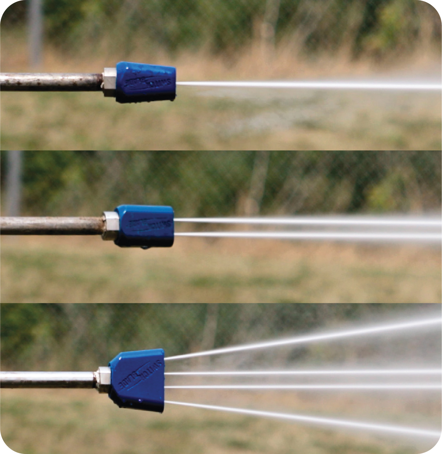 Picture of SwitchBlade™ Hydro Excavation Nozzle, Quad Switchable Kit, (2) #2 & (2) #1 Nozzles